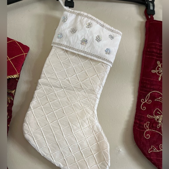 Christmas embellished three stockings - Picture 3 of 5